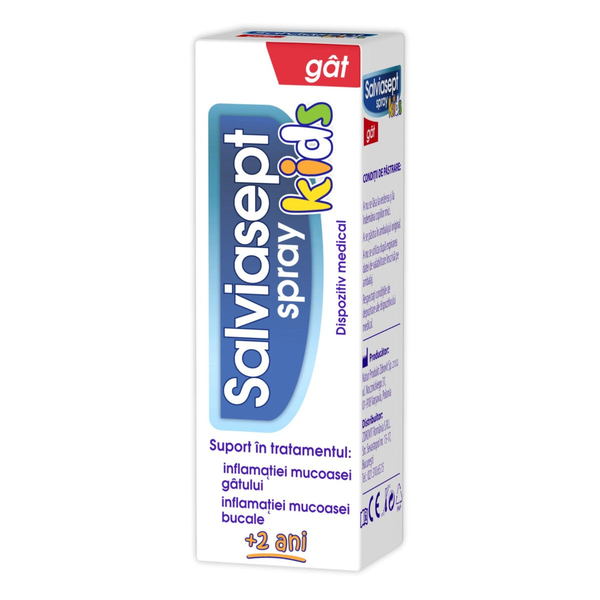 Salviasept Kids spray pentru gat,, 20 ml, Zdrovit