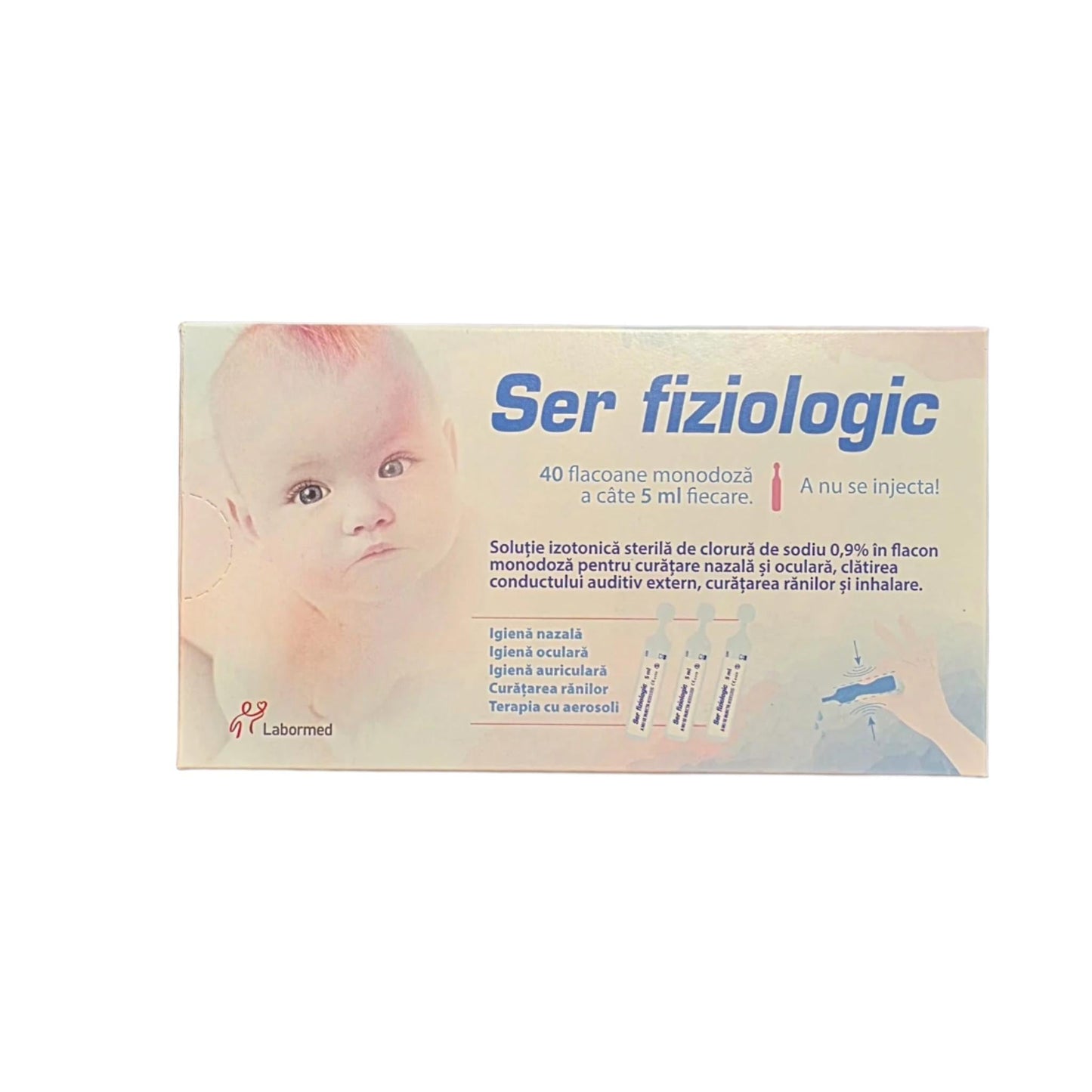 Ser fiziologic, 40 unidoze x 5 ml, Laropharm
